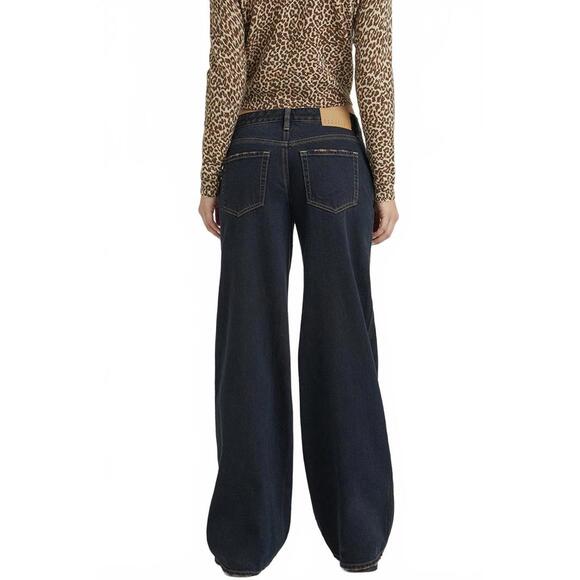 Pacsun Short Casey Low Rise Baggy Jeans Dark Indigo NWT Marli Size 31 Short - Picture 3 of 6